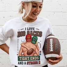 Load image into Gallery viewer, I Love Big Sacks - Playful Sporty Couple Shirt - Personalized Gifts for Fun-Loving Couples
