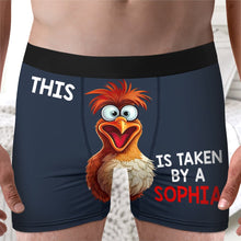 Load image into Gallery viewer, Funny Custom Boxer Briefs - Personalized Gift for Couples Boxer Briefs PopCulturePrints
