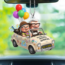Load image into Gallery viewer, You&#39;re My Greatest Adventure - Personalized Couple Car Ornament Ornament PopCulturePrints

