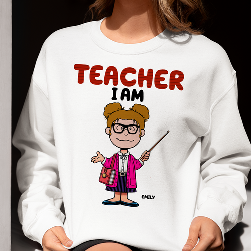 Personalized Teacher Shirt - Teacher I Am Shirts PopCulturePrints