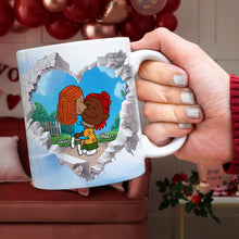 Load image into Gallery viewer, Personalized Cartoon Couple Valentine&#39;s Day Mug Coffee Mug PopCulturePrints
