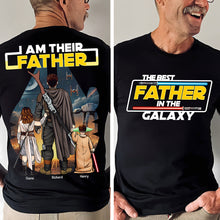 Load image into Gallery viewer, I Am Their Father - Personalized Warrior Dad Shirt - Custom Gift for Dad, Father&#39;s Day, Family Shirts PopCulturePrints
