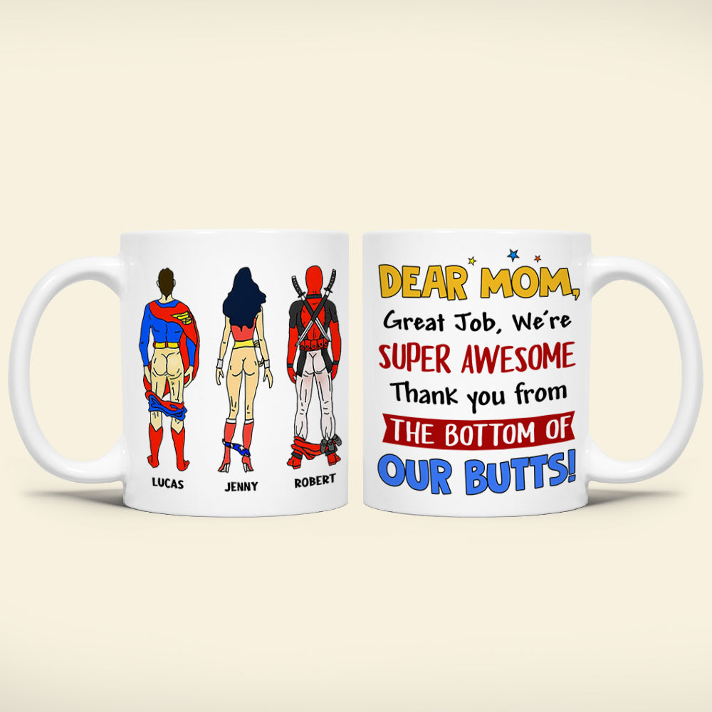 Funny Personalized Superhero Mug for Mom Coffee Mug PopCulturePrints