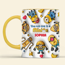 Load image into Gallery viewer, Personalized Minions Fan Coffee Mug - You Are One in a Minion
