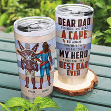 Load image into Gallery viewer, Personalized Hero Dad Tumbler - Best Dad Ever Gift Tumbler Cup PopCulturePrints
