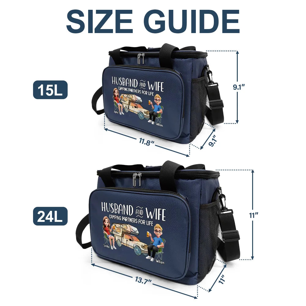 Camping Partners For Life - Personalized Lunch Bag for Couples Lunch Bag, Cooling Tote PopCulturePrints