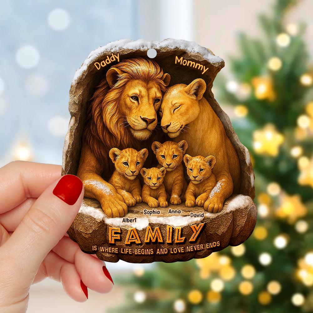 Hakuna Matata Family Christmas Ornament - Personalized Family Gift, Custom Keepsake for Parents and Kids Ornament PopCulturePrints