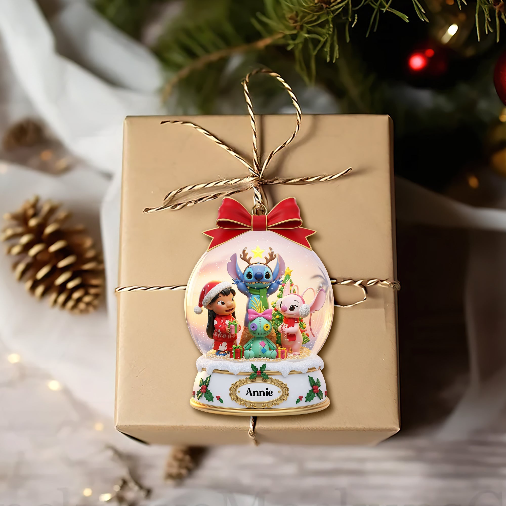 "Celebrate Friendship with Magical Memories" - Personalized Christmas Ornament for Friends Ornament PopCulturePrints