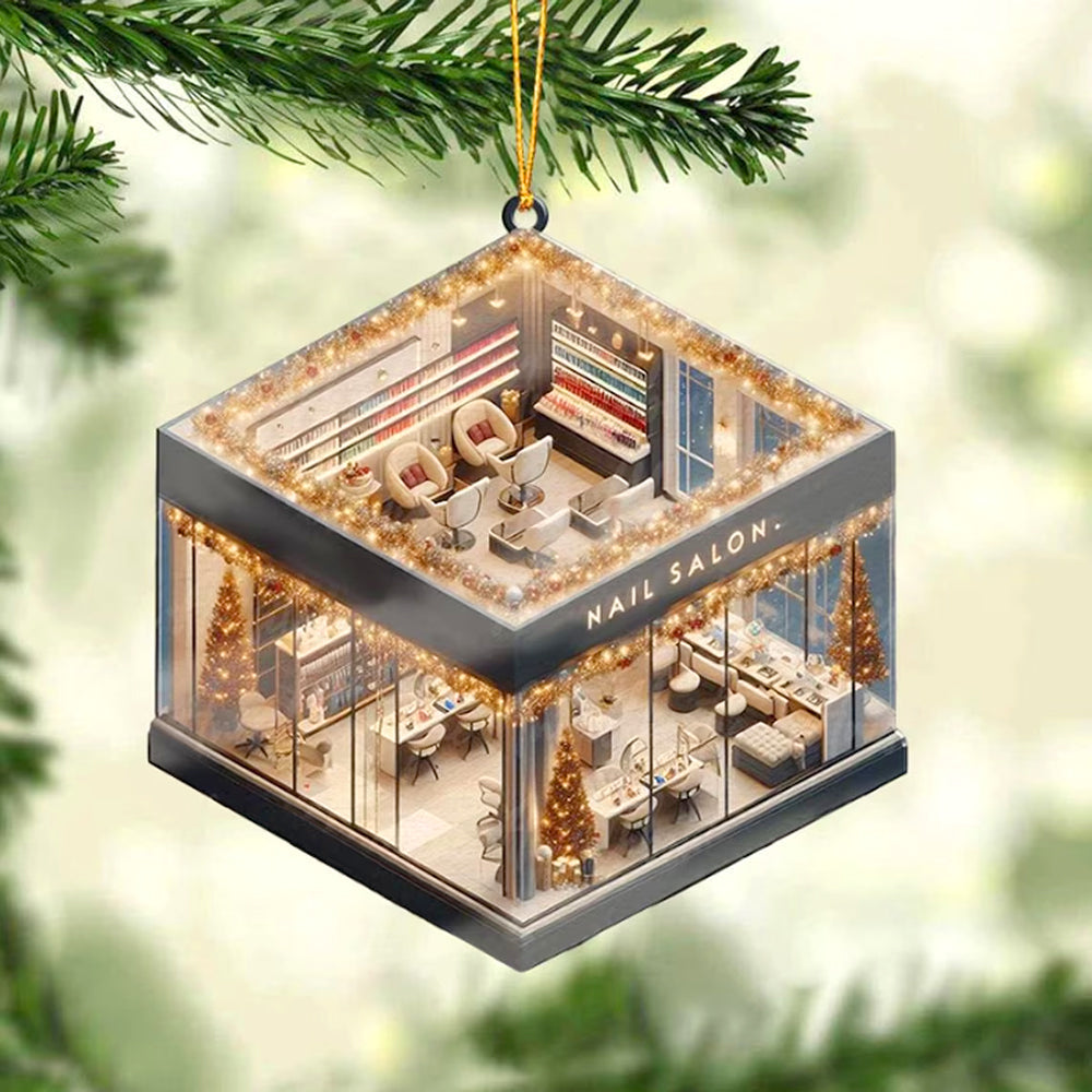 Personalized Nail Salon Acrylic Ornament for Her Ornament PopCulturePrints