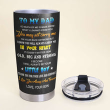 Load image into Gallery viewer, Dad, My Hero - Personalized Heroic Tumbler
