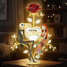 Load image into Gallery viewer, Spooky Love Light Box - Personalized Gift for Couples Light Box PopCulturePrints
