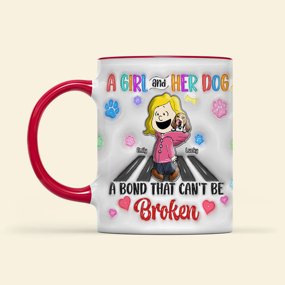 Custom Dog Lover Gift Mug - A Bond That Can't Be Broken