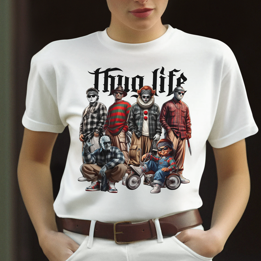 Thug Life Halloween T-Shirt for Horror Movie Fans