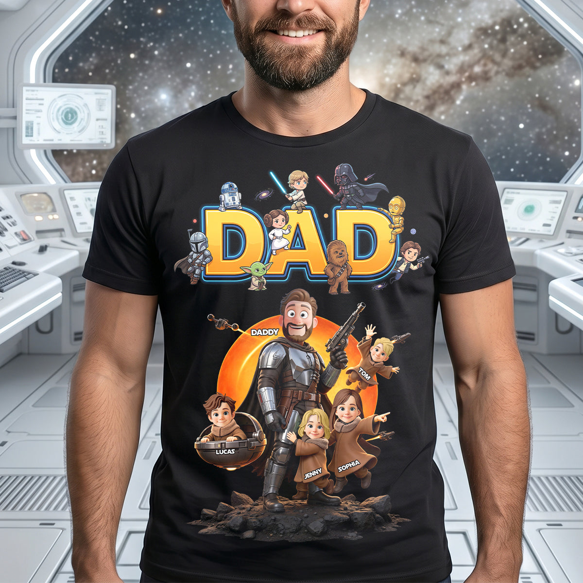 The Greatest Warrior Dad Shirt - Personalized Gift for Dads Who Love Adventure