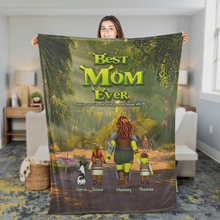 Load image into Gallery viewer, &quot;You&#39;re Our Favorite Princess And Always Will Be&quot; - Personalized Blanket for Mom - Perfect Gift for Moms, Grandmas, and Special Women Blanket PopCulturePrints
