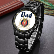 Load image into Gallery viewer, Personalized Dad Watch - Vintage Beer Theme Men&#39;s Watch PopCulturePrints
