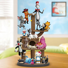 Load image into Gallery viewer, &quot;For the Love of Felines!&quot; - Pop Culture Cats Plaque, Personalized Gifts for Cat Lovers Shaped Plaques PopCulturePrints
