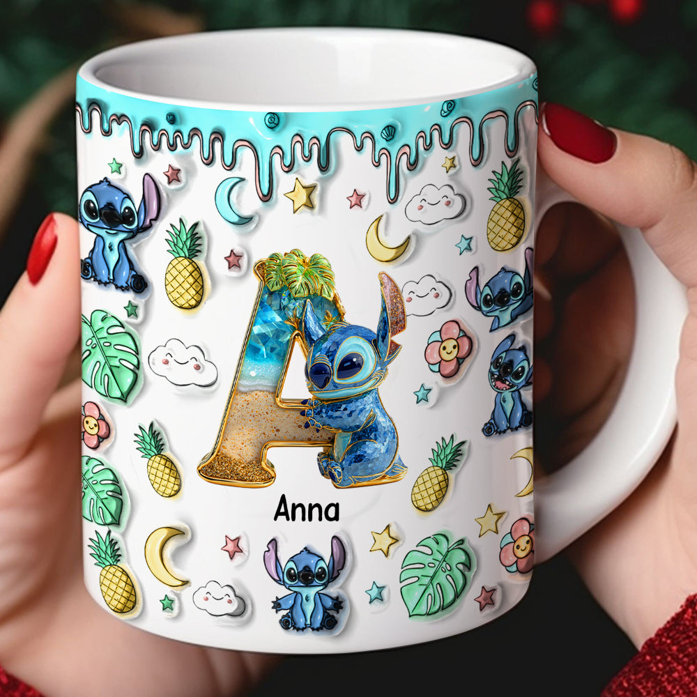 Custom Alphabet Letter Coffee Mug – Personalize Your Gift with Cute Monsters for Any Occasion Coffee Mug PopCulturePrints