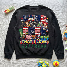 Load image into Gallery viewer, "Celebrate Freedom with Our Unique Design" - Personalized Land of the Free Shirt - Custom Gifts for Patriots Shirts PopCulturePrints
