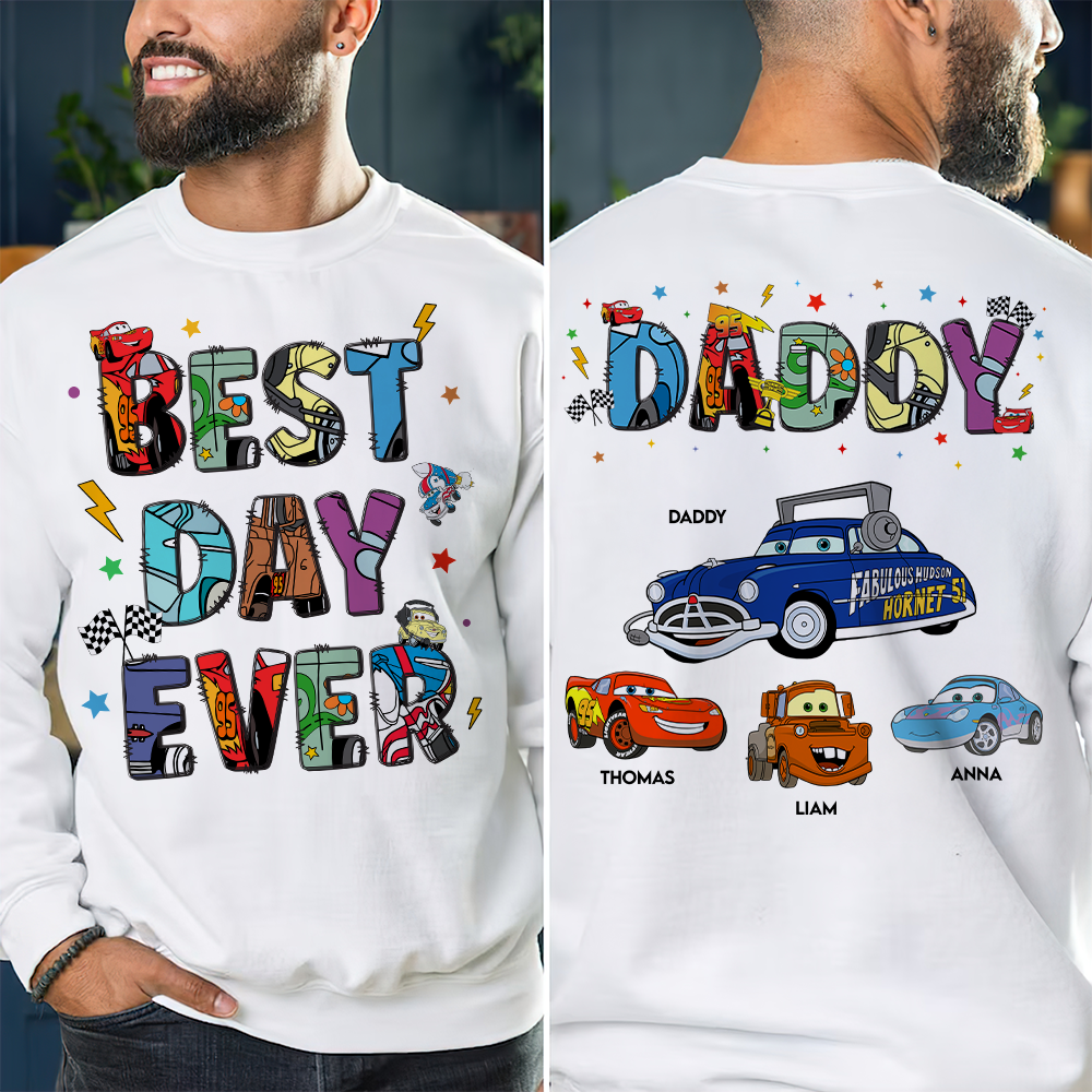 Best Day Ever! Personalized Dad Shirt - Unique Gift for Dad & Grandpa Shirts PopCulturePrints