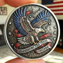 Load image into Gallery viewer, Celebrate Freedom: Personalized America 250th Anniversary Coin - Ideal Gift for Patriots Coin PopCulturePrints
