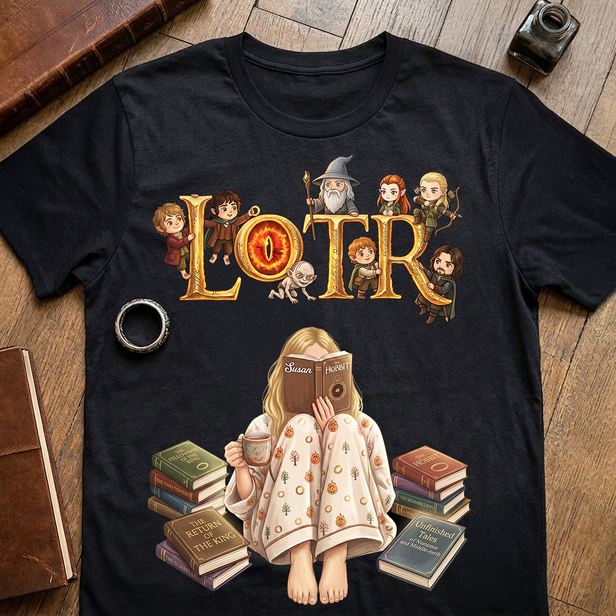 “Escape into a World of Imagination” - Immersion Reading Shirt - Personalized Gifts for Book Lovers