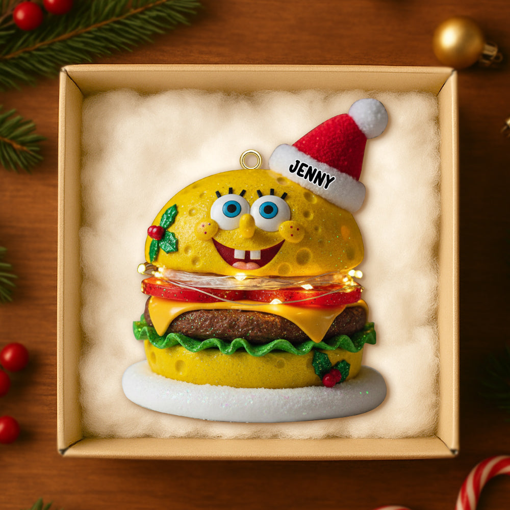 "Savor the Joy this Christmas!" - Cute Characters Acrylic Ornament - Personalized Gift for Friends, Family & Loved Ones Ornament PopCulturePrints