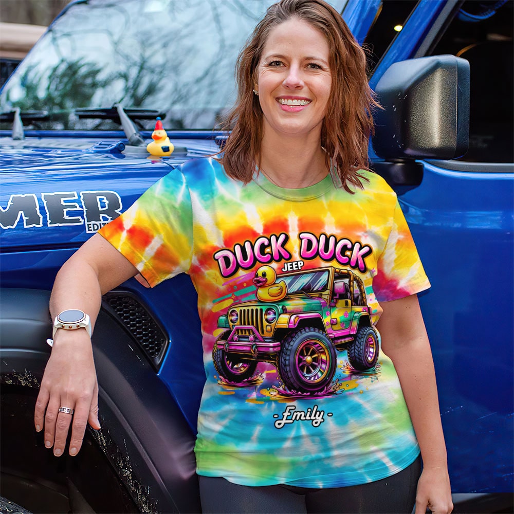 Personalized Duck Duck Off-road Adventure Shirt - Custom Name