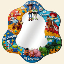 Load image into Gallery viewer, &quot;Adventure Awaits&quot; - Personalized Wall Hanging Mirror - Gift for Kids, Teens &amp; Disney Fans Mirror PopCulturePrints
