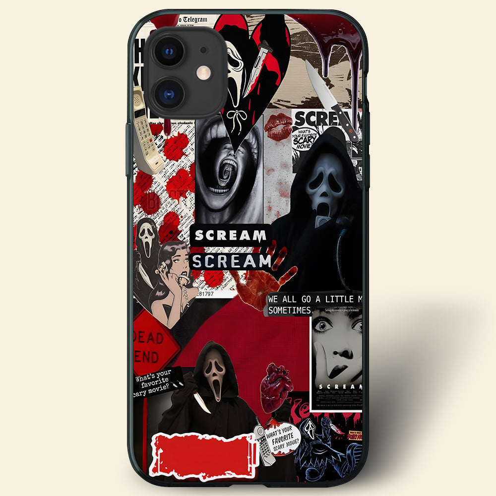 Personalized Ghost Face Phone Case - Perfect Spooky Gift for Horror Fans