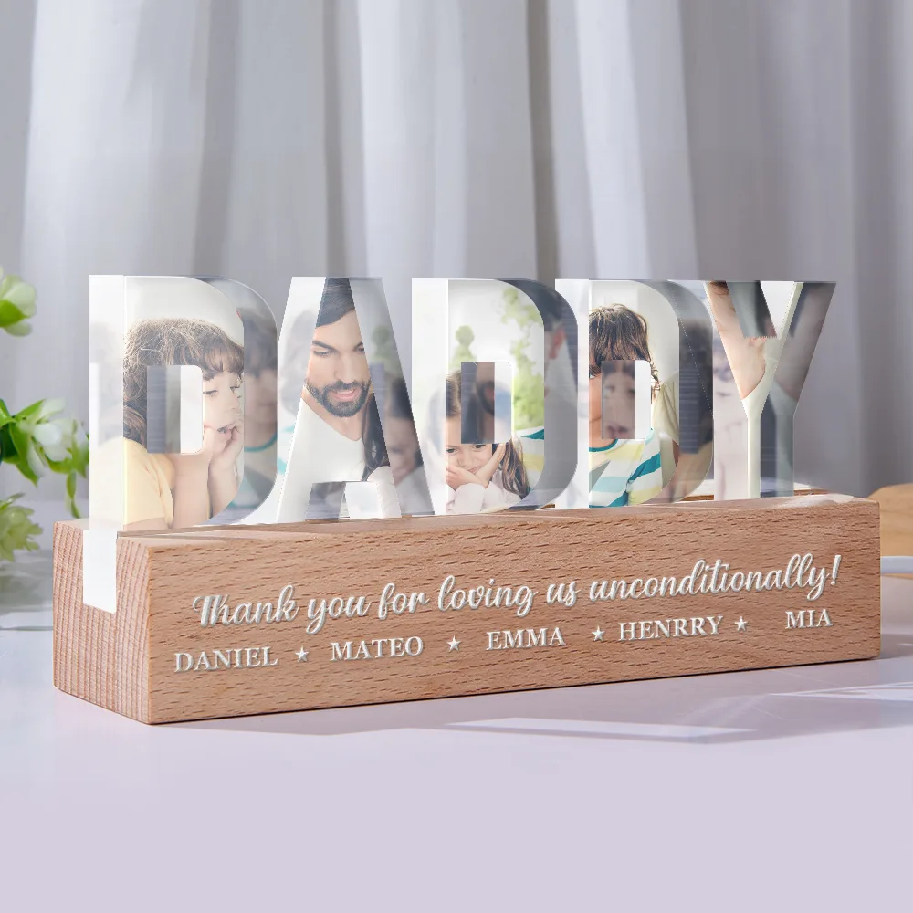 Thank You, Papa! Personalized Custom LED Light - Perfect Gift for Grandpa, Father's Day, Birthdays Custom Shaped LED Light PopCulturePrints
