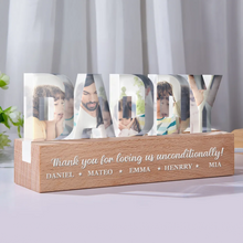 Load image into Gallery viewer, Thank You, Papa! Personalized Custom LED Light - Perfect Gift for Grandpa, Father&#39;s Day, Birthdays Custom Shaped LED Light PopCulturePrints
