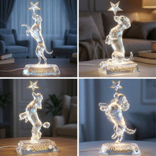 Load image into Gallery viewer, “Shine Bright with Our Cute Dog Standing Up Playing With Star Light Box” - Personalized Gift for Dog Lovers Light Box PopCulturePrints
