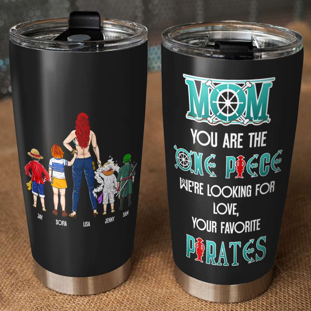 Personalized One Piece Mom Tumbler - Mother's Day Gift Tumbler Cup PopCulturePrints