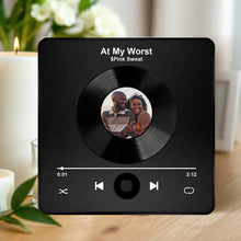 Load image into Gallery viewer, Personalized Music &amp; Photo Fridge Magnet for Couples Fridge Magnet PopCulturePrints
