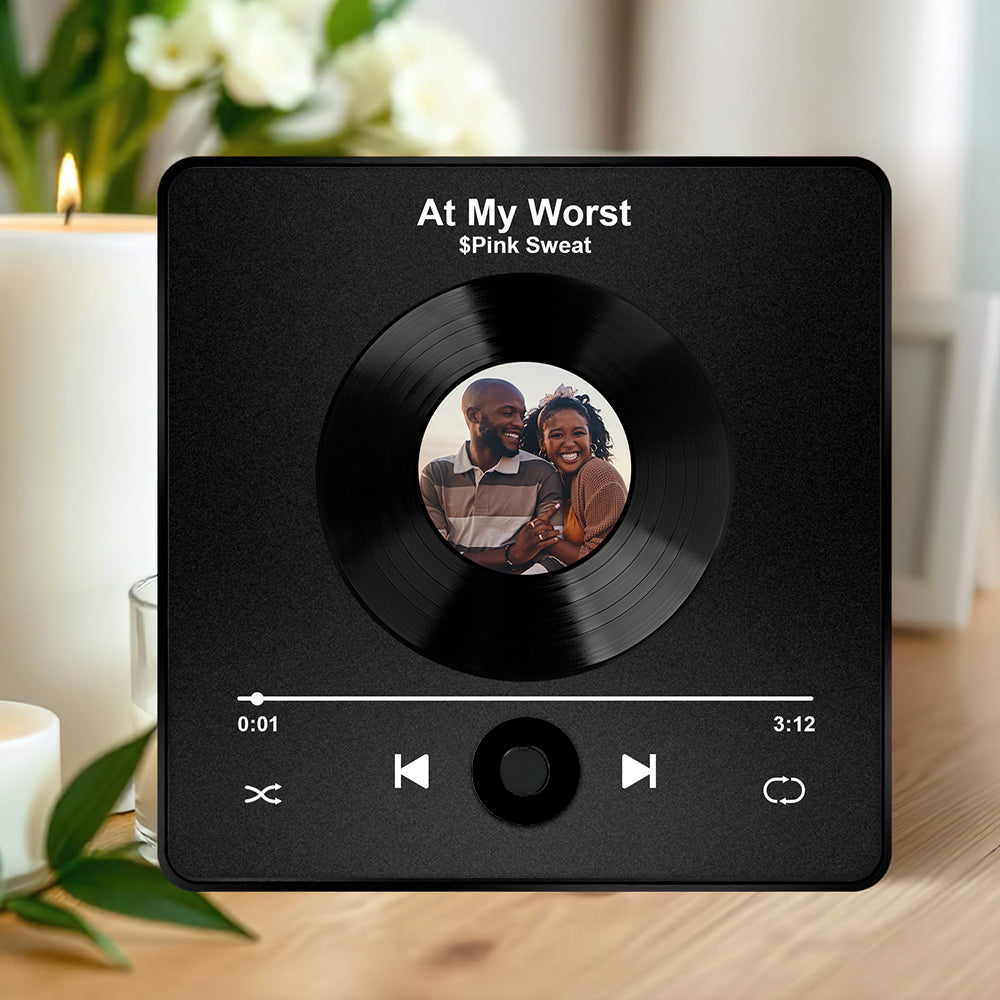 Personalized Music & Photo Fridge Magnet for Couples Fridge Magnet PopCulturePrints