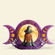 Load image into Gallery viewer, Embrace the Magic: Personalized Witch Plaque - Custom Gifts for Magic Lovers Shaped Plaques PopCulturePrints
