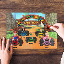 Load image into Gallery viewer, Custom Family Cartoon Racing Jigsaw Puzzle Jigsaw Puzzles PopCulturePrints
