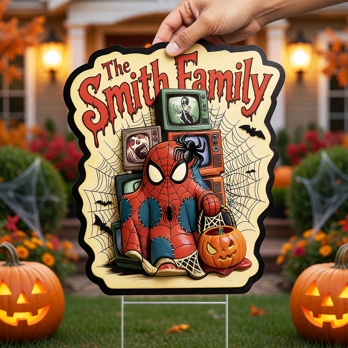 “Trick or Treat with Style!” - Spooky Halloween Yard Sign - Personalized Gift for Families