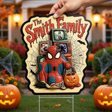 Load image into Gallery viewer, “Trick or Treat with Style!” - Spooky Halloween Yard Sign - Personalized Gift for Families
