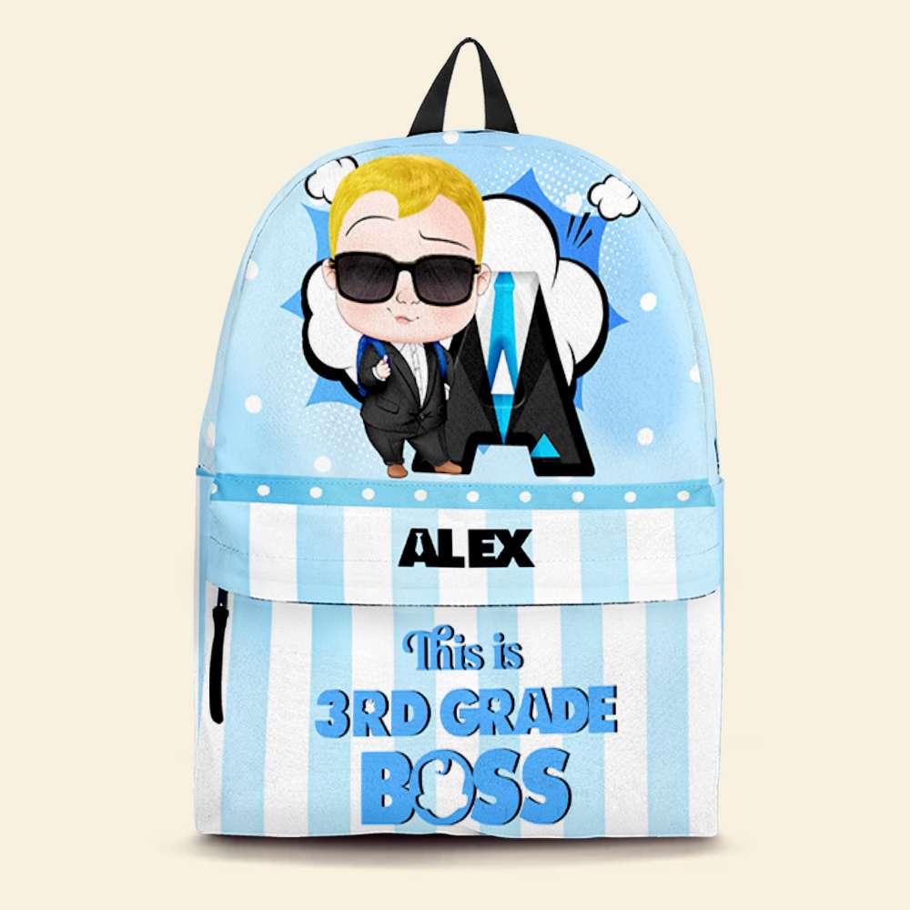 Personalized Back To School Kid's Backpack - Boss Design