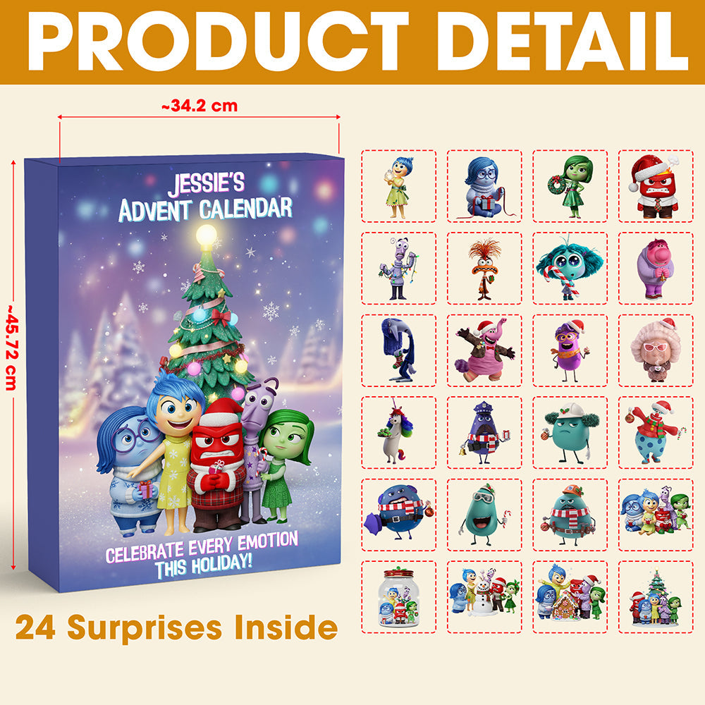 Celebrate Every Emotion This Holiday! - Christmas Advent Calendar Custom Shape Acrylic Blind Box - Personalized Gifts for Everyone Advent Calendar PopCulturePrints