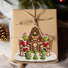 Load image into Gallery viewer, Celebrate Family Togetherness with Our Green Monster Family Ornament - A Personalized Christmas Decoration Ornament PopCulturePrints
