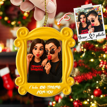 Load image into Gallery viewer, Custom Photo Bestie Ornament - A Unique Keepsake for Cherished Friends Ornament PopCulturePrints
