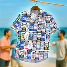 Load image into Gallery viewer, Cheers to Fun: Funny Drink Can Hawaiian Shirt - Personalized Gifts for Drinking Lovers Hawaiian Shirts PopCulturePrints
