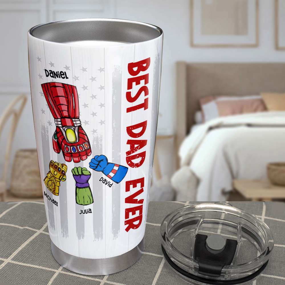 Best Dad Ever Personalized Family Tumbler