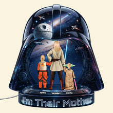 Load image into Gallery viewer, I'm Their Mother - Personalized Warrior Mom and Kids Acrylic Light Box Light Box PopCulturePrints
