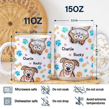 Load image into Gallery viewer, “Unleash Love with Every Sip” - Personalized 3D Effect Pet Mug - Gift for Mom, Grandma &amp; Pet Lovers Mug PopCulturePrints
