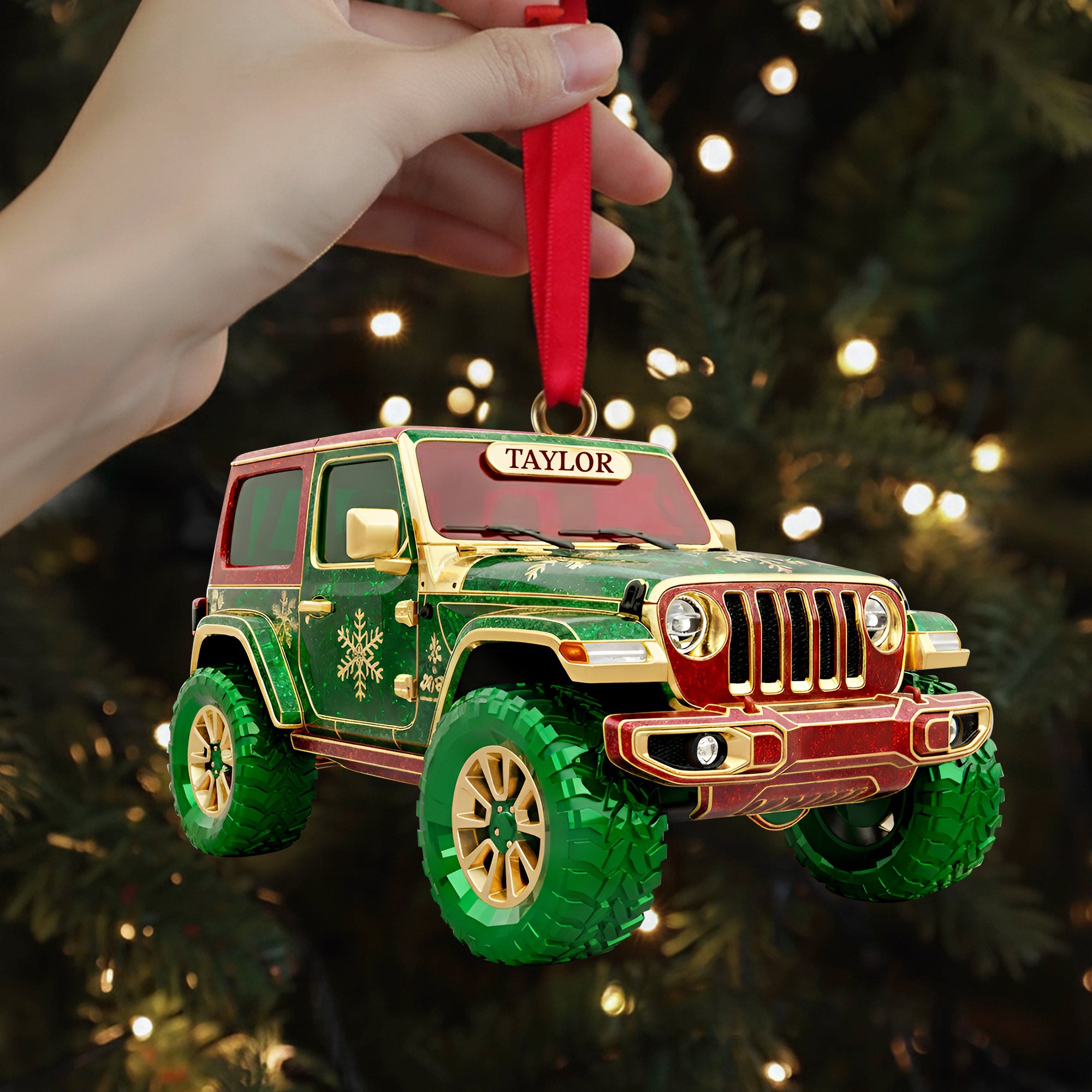 Jolly Off-road Christmas Ornament - Personalized Gift for Off-road Lovers Ornament PopCulturePrints