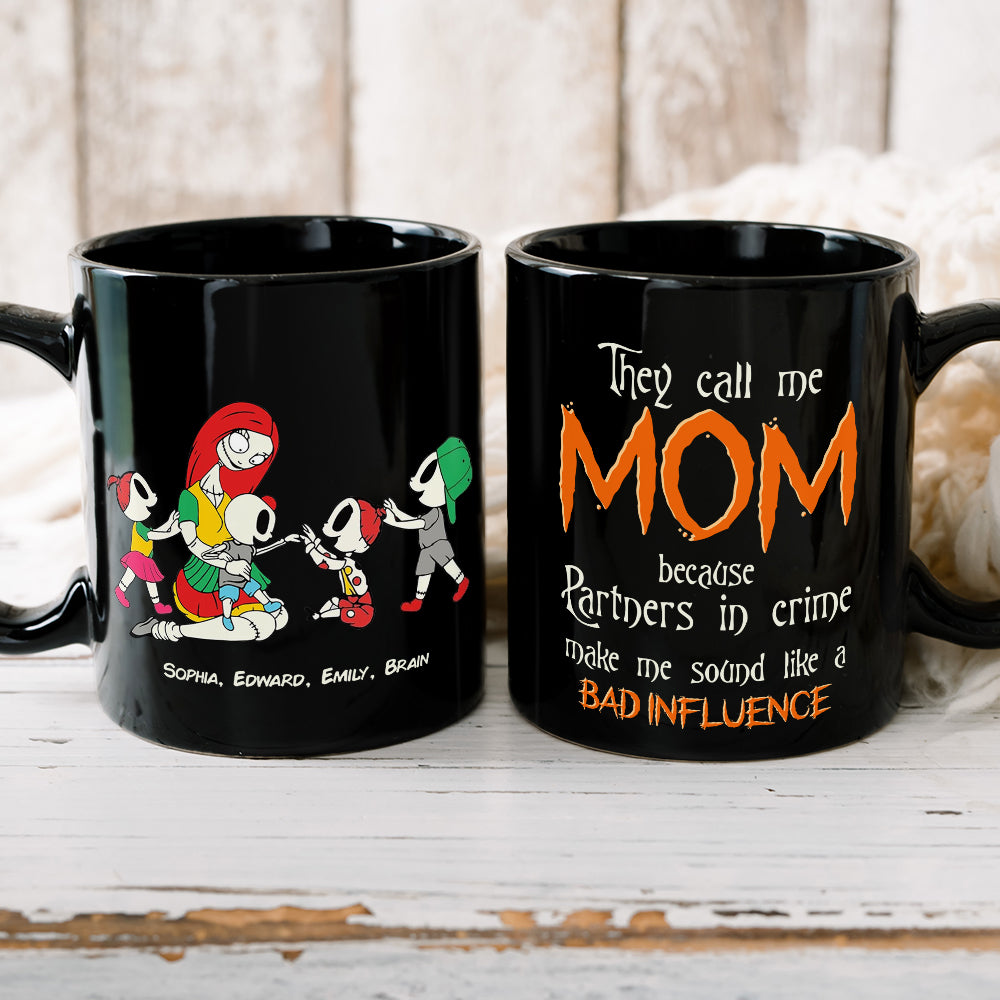 Personalized Horror-Themed Family Coffee Mug: Partners in Crime Coffee Mug PopCulturePrints